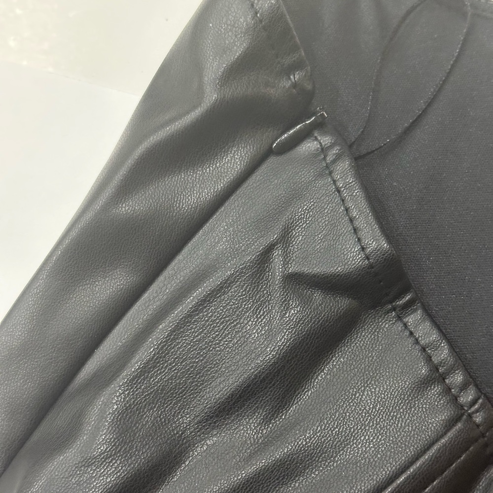 Zara faux leather strapless corset touched mini dress - Picture 7 of 7
